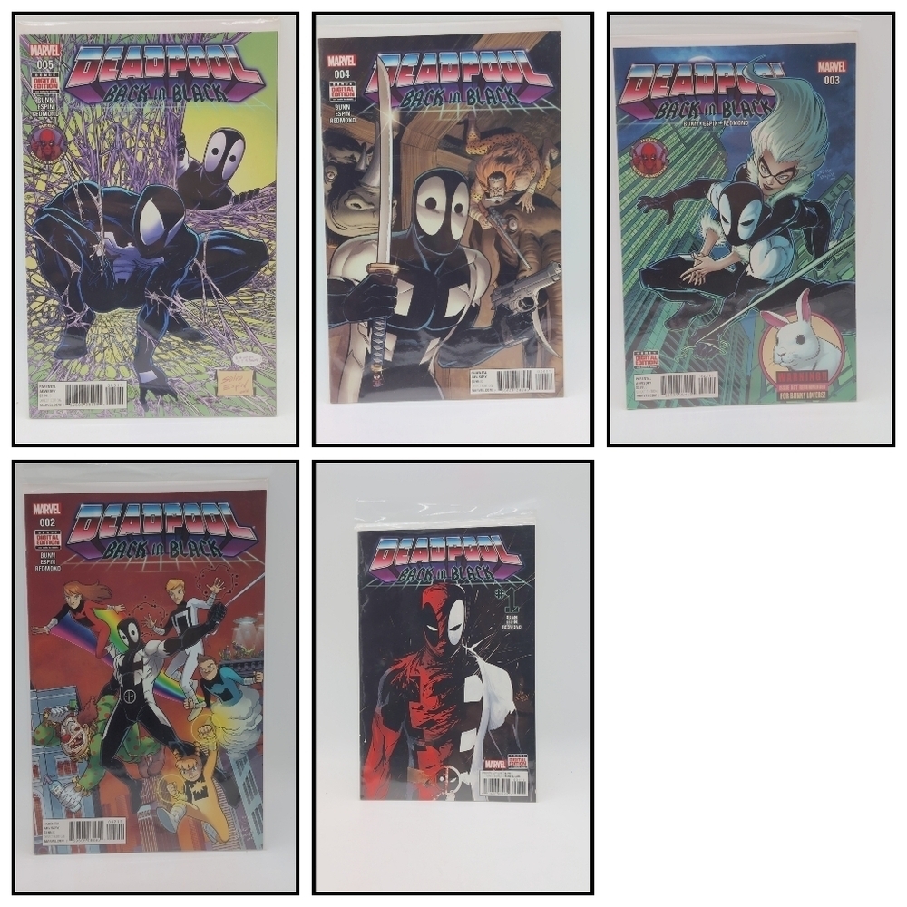 Marvel Deadpool Back in Black Set Of 5 Comic Collection 1,2,3,4,5